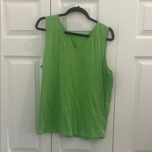 Belle by Kim Gravel Lime Green Tank Top